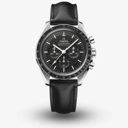 OMEGA Mens Speedmaster Moonwatch Professional Co-Axial Master Chronometer Black Leather Strap Watch 310.32.42.50.01.002