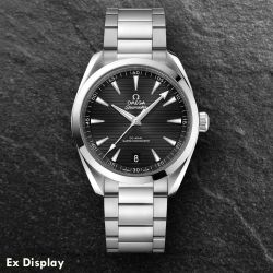 Ex-Display OMEGA Mens Aqua Terra Co-Axial Master Chronometer Black Dial Watch 220.10.41.21.01.001