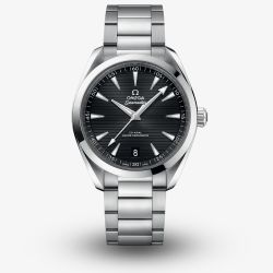 OMEGA Mens Aqua Terra Co-Axial Master Chronometer Black Dial Watch 220.10.41.21.01.001