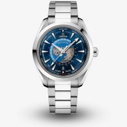 OMEGA Mens Seamaster Aqua Terra Worldtimer Watch 220.10.43.22.03.001