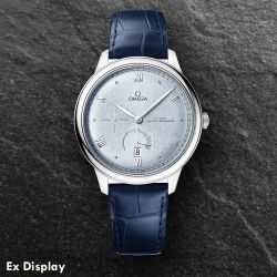 Ex-Display OMEGA Mens De Ville Prestige Power Reserve Blue Watch 434.13.41.21.03.001