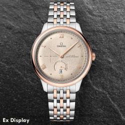 Ex-Display OMEGA Mens De Ville Prestige Power Reserve 18ct Rose Gold Watch 434.20.41.21.09.001
