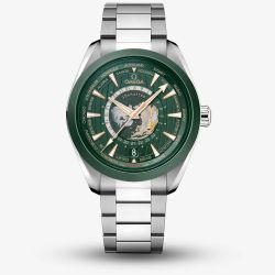 OMEGA Mens Aqua Terra GMT Worldtimer Green Dial Watch 220.30.43.22.10.001