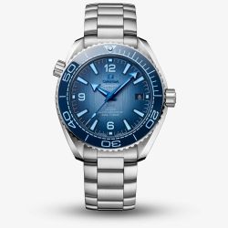OMEGA Mens Seamaster Planet Ocean 600M Chronometer Blue Dial Watch 215.30.40.20.03.002