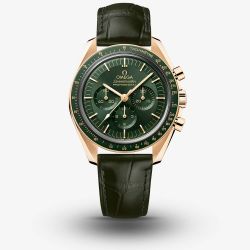 OMEGA Speedmaster Moonwatch Chronograph  Brown Leather Strap Watch 310.63.42.50.10.001