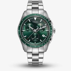 Rado Mens HyperChrome Quartz Chronograph Dark Green Dial Bracelet Watch R32259313