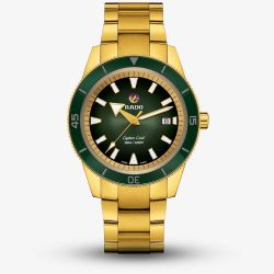 Rado Mens Xl Captain Cook Gold Watch R32136323