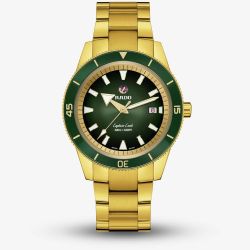 Rado Captain Cook Gold & Green Automatic Watch R32138303