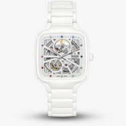 Rado True Square Automatic Open Heart White Watch R27073712