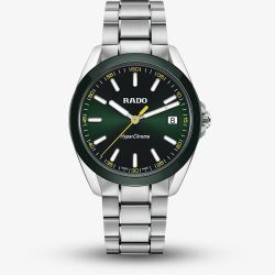Rado Mens Hyperchrome Green Dial Watch R32280313