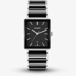 Rado Mens Integral Black & Silver Square Dial Watch R20255162