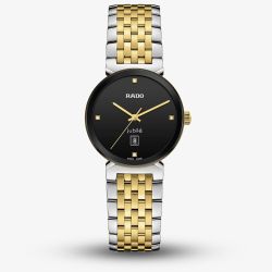 Rado Ladies Florence Two Tone Black Dial Watch R48913703