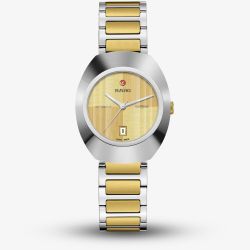 Rado Ladies Diastar Original Automatic Two Tone Gold Dial Watch R12170253