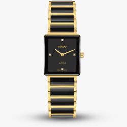 Rado Ladies Integral Diamonds Black & Gold Bracelet Watch R20252702