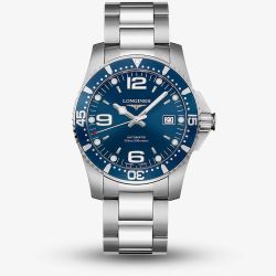Longines Mens HydroConquest Automatic Blue Dial Bracelet Watch L3.742.4.96.6