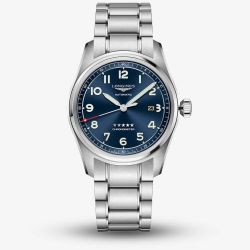 Longines Mens Spirit Blue Bracelet Watch L3.811.4.93.6