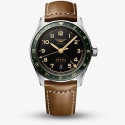 Longines Spirit Zulu Time Brown Leather Automatic Watch L3.812.4.63.2