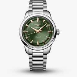 Longines Unisex Conquest Heritage Green Dial Watch L1.649.4.02.6