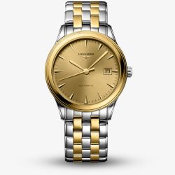 Longines Mens Flagship Classic Two-Tone Gold Dial Watch L4.974.3.32.7