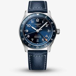 Longines Mens Spirit Zulu Time Blue Dial Watch L3.812.4.93.2
