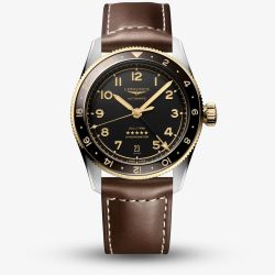 Longines Mens Spirit Zulu Time Watch L3.802.5.53.2