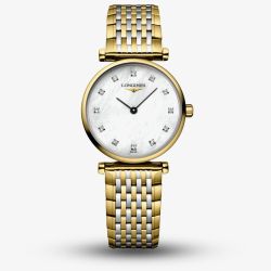 Longines Ladies La Grande Classique Diamond Set Mother of Pearl Dial Two Colour Bracelet Watch L4.209.2.87.7
