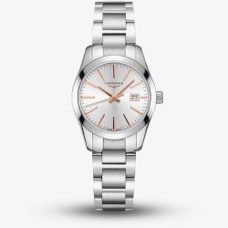 Longines Ladies Conquest Silver Dial Bracelet Watch L2.286.4.72.6