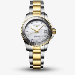 Longines Ladies Hydroconquest Mother Of Pearl Dial Watch L3.370.3.87.6