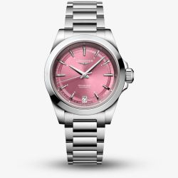 Longines Conquest Automatic Pink Dial Watch L3.430.4.99.6