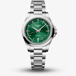 Longines Ladies Conquest Mint Green Dial Stainless Steel Bracelet Watch L3.350.4.09.6