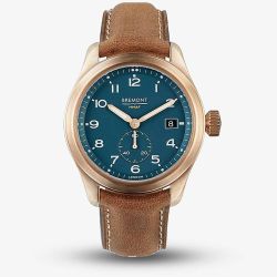 Bremont Mens Broadsword Bronze Sotek Leather Strap Watch BROADSWORD-BZ-SO-R-S