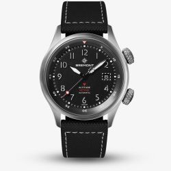 Bremont Mens Altitude Meteor Black Rubber Strap Watch ALT42-MT-TI-BKBK-L-S