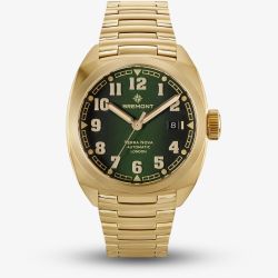 Bremont Mens Terra Nova 40.5mm Date Bronze Bracelet Watch TN40-DT-BZ-GN-B