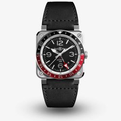 Bell & Ross Mens BR 03-93 GMT Watch BR0393-BL-ST/SCA