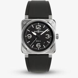 Bell & Ross BR03 Black Steel Automatic Black Dial Watch BR03A-BL-ST/SRB