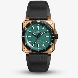 Bell & Ross BR 03-92 Diver Black & Green Bronze Watch BR0392-D-LT-BR/SRB