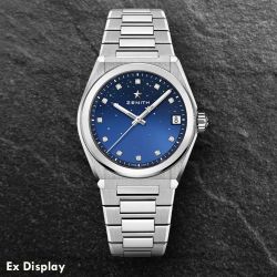 Ex-Display Zenith Ladies DEFY Midnight Steel Blue Watch 03.9200.670/01.MI001