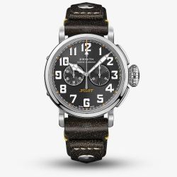 Zenith Mens PILOT Type 20 Chronograph Rescue Black Strap Watch 03.2434.4069/20.I010