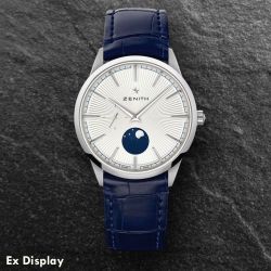 Ex-Display Zenith Mens ELITE Classic Moonphase Blue Watch 03.3100.692/01.C922