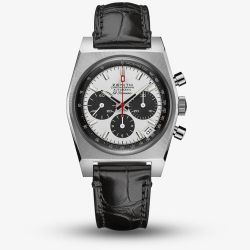 Zenith Mens Chronomaster Revival El Primero A384 Black Strap Watch 03.A384.400/21.C815