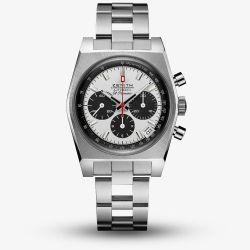 Zenith Mens Chronomaster Revival El Primero A384 Silver Bracelet Watch 03.A384.400/21.M384