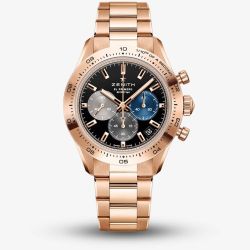 Zenith Ladies Chronomaster Sport 18ct Rose Gold Bracelet Watch 18.3101.3600/21.M3100