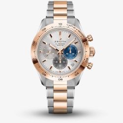 Zenith Ladies Chronomaster Sport 18ct Rose Gold Two Colour Bracelet Watch 51.3100.3600/69.M3100