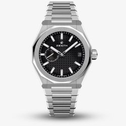 ZENITH Mens Defy Skyline Black Dial Stainless Steel Bracelet Watch 03.9300.3620/21.I001