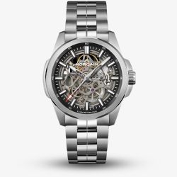 NORQAIN Independence Skeleton Silver Bracelet Watch N3000.07S01.B01.S01