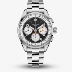 Gallet Mens Multichron Sport Chronograph Black Dial Bracelet Watch AG2302131B1A1