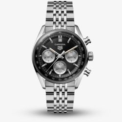 TAG Heuer Mens Carrera Chronograph Black Dial Watch CBS2210.BA0048