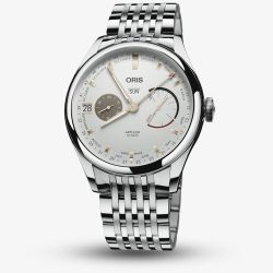 Oris Mens Artelier Calibre 113 White Dial Stainless Steel Bracelet Watch 01 113 7806 4051-07 8 23 79PS