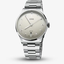 Oris Mens Artelier Date White Dial Stainless Steel Bracelet Watch 01 733 7810 4051-07 8 20 20