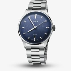 Oris Mens Artelier Date Blue Dial Stainless Steel Bracelet Watch 01 733 7810 4055-07 8 20 20